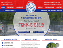 Tablet Screenshot of newyorktennisclub.com